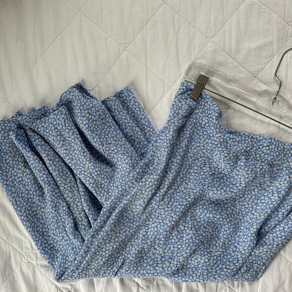 Flower Print Midi Skirt Size 10 - Picture 1 of 6
